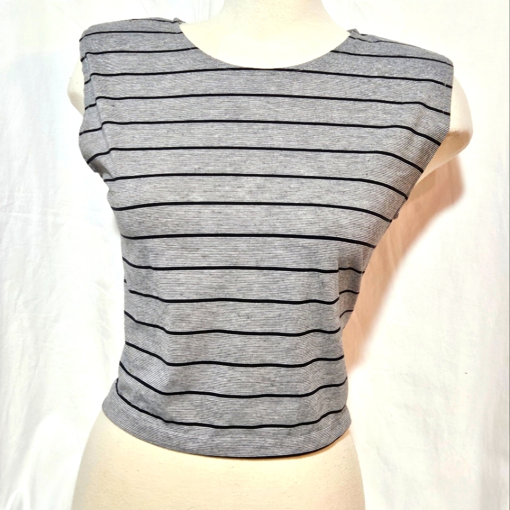 80's Crop Top with Shoulder Pads